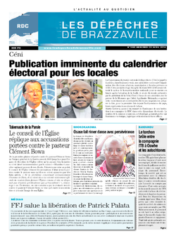 Les Dépêches de Brazzaville : Édition kinshasa du 23 avril 2014