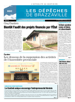Les Dépêches de Brazzaville : Édition kinshasa du 24 avril 2014
