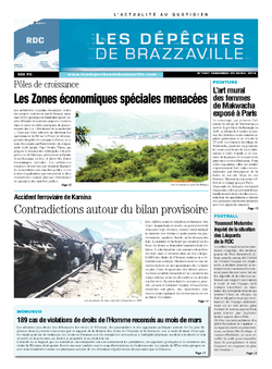 Les Dépêches de Brazzaville : Édition kinshasa du 25 avril 2014