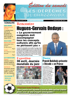 Les Dépêches de Brazzaville : Édition du 6e jour du 26 avril 2014