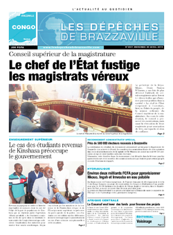 Les Dépêches de Brazzaville : Édition brazzaville du 30 avril 2014