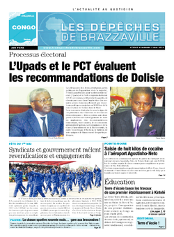 Les Dépêches de Brazzaville : Édition brazzaville du 02 mai 2014