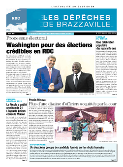 Les Dépêches de Brazzaville : Édition kinshasa du 06 mai 2014