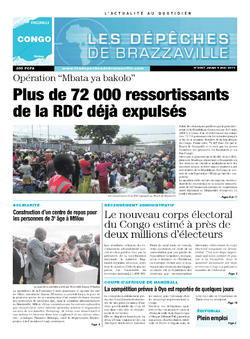 Les Dépêches de Brazzaville : Édition brazzaville du 08 mai 2014