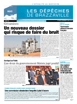Les Dépêches de Brazzaville : Édition kinshasa du 09 mai 2014