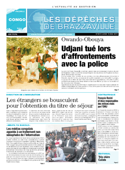Les Dépêches de Brazzaville : Édition brazzaville du 12 mai 2014