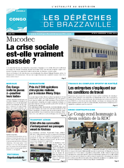 Les Dépêches de Brazzaville : Édition brazzaville du 16 mai 2014