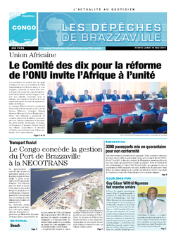 Les Dépêches de Brazzaville : Édition brazzaville du 19 mai 2014