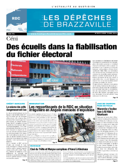 Les Dépêches de Brazzaville : Édition kinshasa du 19 mai 2014