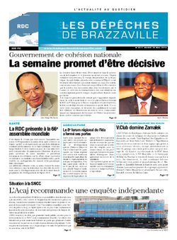 Les Dépêches de Brazzaville : Édition kinshasa du 20 mai 2014