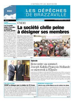 Les Dépêches de Brazzaville : Édition kinshasa du 21 mai 2014