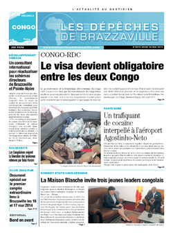 Les Dépêches de Brazzaville : Édition brazzaville du 22 mai 2014