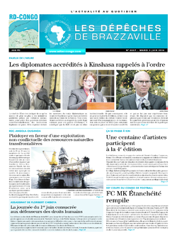 Les Dépêches de Brazzaville : Édition kinshasa du 03 juin 2014