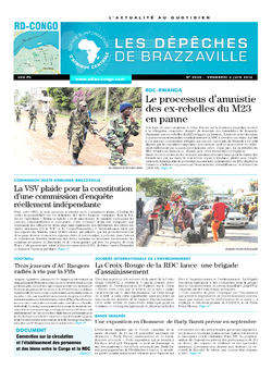 Les Dépêches de Brazzaville : Édition kinshasa du 06 juin 2014