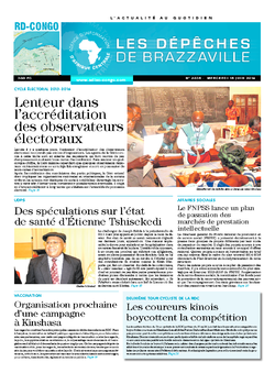 Les Dépêches de Brazzaville : Édition kinshasa du 18 juin 2014