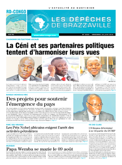 Les Dépêches de Brazzaville : Édition kinshasa du 20 juin 2014