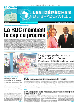 Les Dépêches de Brazzaville : Édition kinshasa du 26 juin 2014