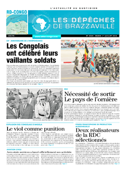 Les Dépêches de Brazzaville : Édition kinshasa du 01 juillet 2014