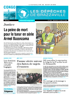 Les Dépêches de Brazzaville : Édition brazzaville du 02 juillet 2014