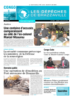 Les Dépêches de Brazzaville : Édition brazzaville du 03 juillet 2014