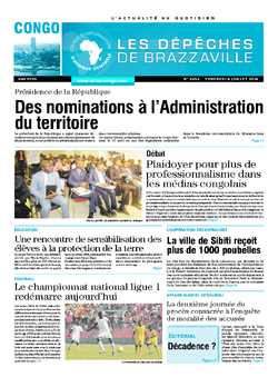 Les Dépêches de Brazzaville : Édition brazzaville du 04 juillet 2014
