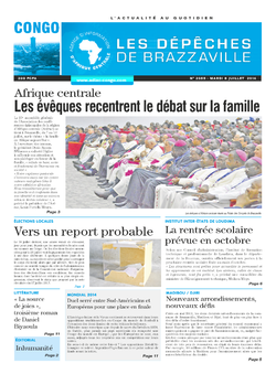 Les Dépêches de Brazzaville : Édition brazzaville du 08 juillet 2014