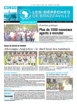 Les Dépêches de Brazzaville : Édition brazzaville du 11 juillet 2014