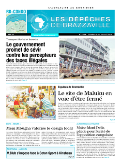 Les Dépêches de Brazzaville : Édition kinshasa du 11 juillet 2014