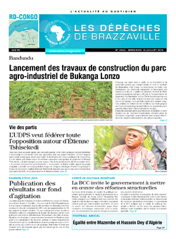 Les Dépêches de Brazzaville : Édition kinshasa du 16 juillet 2014