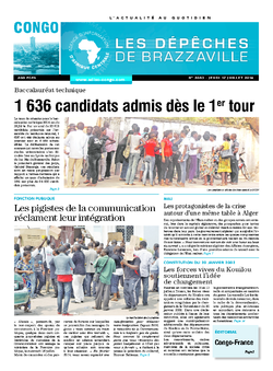 Les Dépêches de Brazzaville : Édition brazzaville du 17 juillet 2014