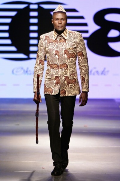  Le marié de la RDC de la collection mariage africain présentée par l’Okapi de la mode à la 2e KFW (Simon Deiner / SDR Photo)