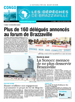 Les Dépêches de Brazzaville : Édition brazzaville du 21 juillet 2014