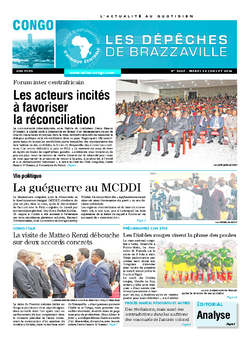 Les Dépêches de Brazzaville : Édition brazzaville du 22 juillet 2014