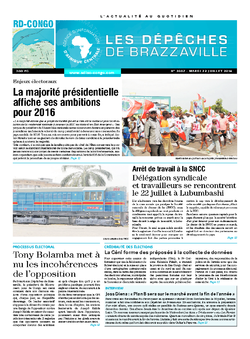 Les Dépêches de Brazzaville : Édition kinshasa du 22 juillet 2014