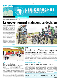 Les Dépêches de Brazzaville : Édition kinshasa du 29 juillet 2014