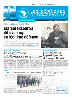 Les Dépêches de Brazzaville : Édition brazzaville du 31 juillet 2014