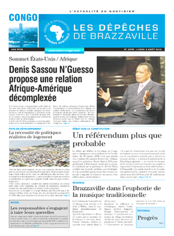 Les Dépêches de Brazzaville : Édition brazzaville du 04 août 2014
