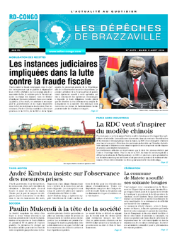Les Dépêches de Brazzaville : Édition kinshasa du 05 août 2014