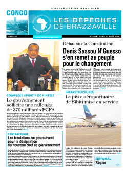 Les Dépêches de Brazzaville : Édition brazzaville du 11 août 2014