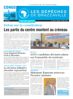 Les Dépêches de Brazzaville : Édition brazzaville du 12 août 2014