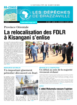 Les Dépêches de Brazzaville : Édition kinshasa du 14 août 2014