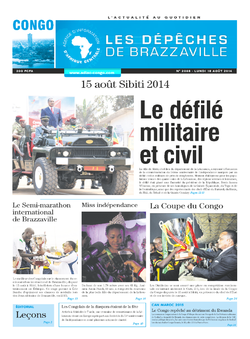 Les Dépêches de Brazzaville : Édition brazzaville du 18 août 2014