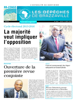 Les Dépêches de Brazzaville : Édition kinshasa du 21 août 2014