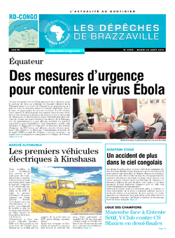 Les Dépêches de Brazzaville : Édition kinshasa du 26 août 2014