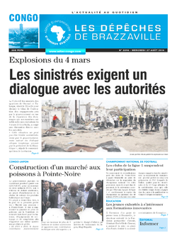 Les Dépêches de Brazzaville : Édition brazzaville du 27 août 2014
