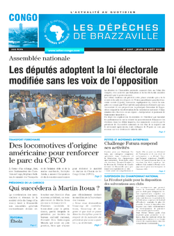 Les Dépêches de Brazzaville : Édition brazzaville du 28 août 2014