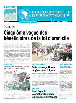 Les Dépêches de Brazzaville : Édition kinshasa du 04 septembre 2014