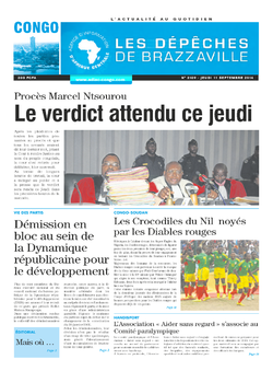Les Dépêches de Brazzaville : Édition brazzaville du 11 septembre 2014
