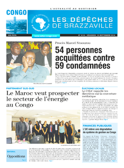 Les Dépêches de Brazzaville : Édition brazzaville du 12 septembre 2014