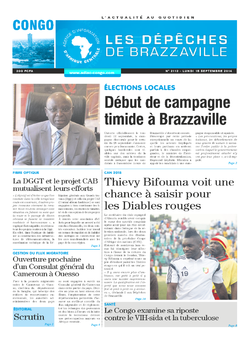 Les Dépêches de Brazzaville : Édition brazzaville du 15 septembre 2014
